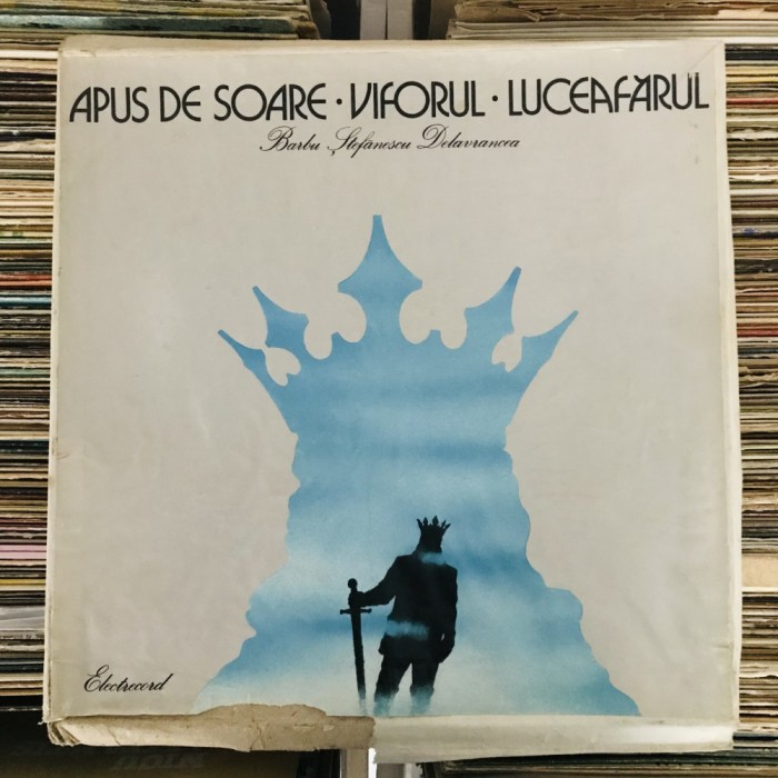 Disc Vinil Box RAR! 6x LP LUCEAFĂRUL / APUS DE SOARE / VIFORUL, Barbu Ștefănescu Delavrancea &ndash; Trilogia Istorică, povești, teatru radiofonic