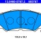 ATE 13.0460-5767.2 set placute frana,frana disc