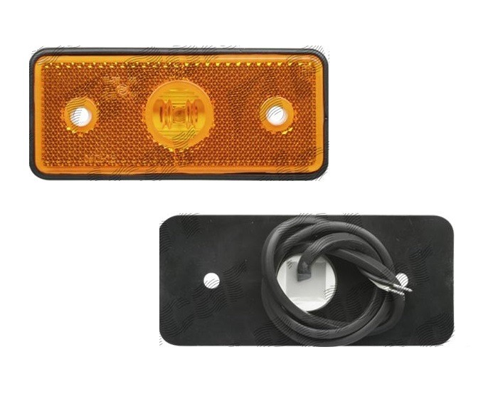 Lampa gabarit MERCEDES SPRINTER, 1995-2007; VW LT II, 1996-2005, partea stanga=dreapta, EU, cu cablu; dreptunghiular; montare surub cu spatiu 72mm, L