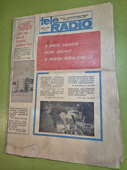 tele radio 17- 23 februarie 1985