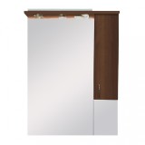Dulap suspendat Leziter Bianca Plus 75 cm, nuc Aida, deschidere dreapta, MDF, rezistent apa