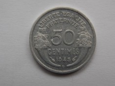50 CENTIMES 1945 B FRANTA foto
