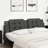 VidaXL Pernă pentru tăblie pat, negru, 180 cm, piele artificială