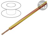Cablu Electric Cupru 2.5mm&sup2; PVC Galben-Roșu