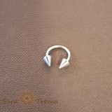 Piercing Potcoava Titan cu Sageti Mari