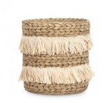 Cumpara ieftin Set 2 ghivece flori ciment natur Colombia 23.5x25 cm