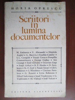 Scriitori in lumina documentelor-M. Eminescu, V. Alecsandri, Dimitrie Anghel foto