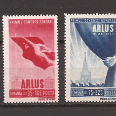 RO 1945, LP171 - Primul Congres General ARLUS MNH