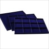 SAFE 199 Tava mare albastra pentru monede cu 4 locasuri de 160 x 113 mm