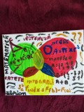 TABLOU PE PANZA CU SASIU NOU 24X30 CM MATEMATICA ACRILIC PRET 50 LEI NEGOCIABIL PICTOR FLORIAN