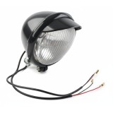Far LED Motocicletă NEGRU Auxiliar Proiector Ceață LED 12V Universal - Stil Custom Chopper, Compatibil Harley, Honda, Suzuki, Yamaha, Kawasaki etc LED