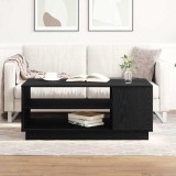 Masă de cafea din stejar negru 102x55x43 cm fabricată din lemn stratificat