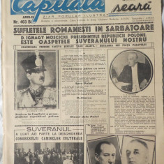 Capitala, ziar popular ilustrat, 8 Iunie 1937, ora 6 seara, editia albastra