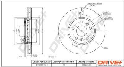 Dr!ve+ DP1010.11.1654 Disc frana foto