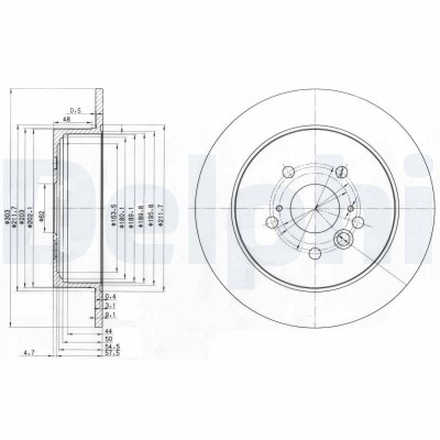 DELPHI BG3691 Disc frana foto