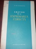 ABATERI DE LA EXPRIMAREA CORECTA - N. MIHAESCU