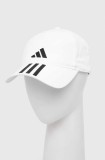 Adidas Performance șapcă 3-Stripes AEROREADY culoarea alb, cu imprimeu HT2043