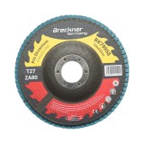 Disc lamelar cu zirconiu 125x22 mm T27 ZA80 pentru metal si inox