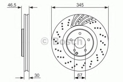 Disc frana MERCEDES C-CLASS (W203) (2000 - 2007) BOSCH 0 986 479 651 foto