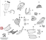 Carena laterala dreapta podea originala Peugeot Vivacity 3L &acirc;&euro;&ldquo; Vivacity 3 L Sportline 2T 50cc (alba)