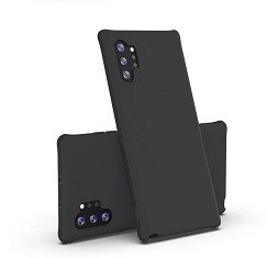 Huse silicon cu microfibra interior Samsung Note 10 Plus , Note 10+ , Negru