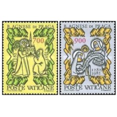 Vatican 1982 - 500th Saintress Agnes of Praha, serie neuzata