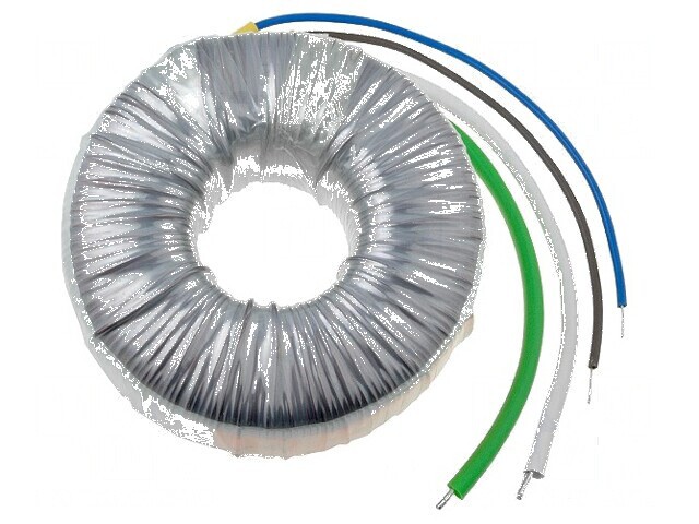 Transformator toroidal 250VA 230VAC 24V 10,417A cu cabluri