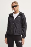 The North Face geaca Sheru Jacket femei, culoarea negru, de tranzitie, oversize, NF0A4C9H4H01