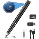 Pix Spion cu Camera Video si Microfon, Full HD 1080P, 30fps, Card MicroSD 32GB Inclus, Baterie 150 Minute, Inregistrare Audio-Video, USB Reincarcabil,
