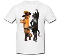 Tricou &amp;quot; Puss in Boots and Kitty Softpaws &amp;quot; foto