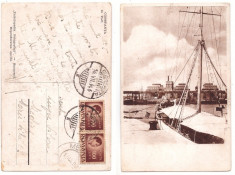 Constanta 1946 - In port, ilustrata circulata foto