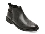 Ghete elegante EPICA negre, 68020, din piele naturala