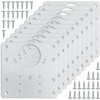 Set Accesorii Balamale Dulap Din 10 Piese, Excitat&reg;，34 Suruburi Incluse, Vine cu surubelnita，Otel Inoxidabil, Argintiu