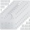 Set Accesorii Balamale Dulap Din 10 Piese, Excitat&reg;，34 Suruburi Incluse, Vine cu surubelnita，Otel Inoxidabil, Argintiu