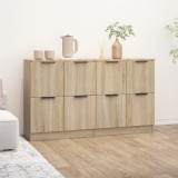 vidaXL Servante, 2 buc., stejar sonoma, 60x30x70 cm, lemn prelucrat