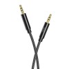 Cablu audio XO NB-R211C, mini jack 3.5 mm AUX, 1m, Negru