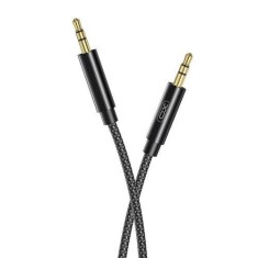 Cablu audio XO NB-R211C, mini jack 3.5 mm AUX, 1m, Negru