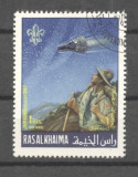 Ras Al Khaima 1967 Scout, used AS.044, Stampilat