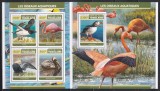Togo 2017 - Păsări de apă, Colita + Bloc, MNH