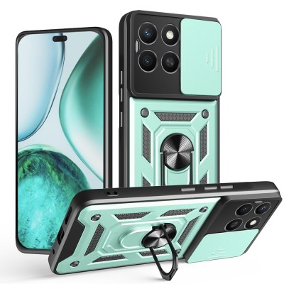 Husa Honor X8c protectie camera Techsuit CamShield Series, verde foto