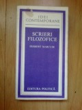 K2 SCRIERI FILOZOFICE - HERBERT MARCUSE