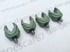 Set 4 Suport Lanseta Pescuit U Mare Siliconic Verde 25mm, Aderent, Fixare Pichet/Rod-Pod