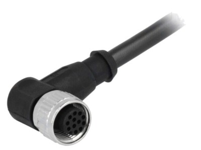 Conector M12 mamă cu cablu 2m foto