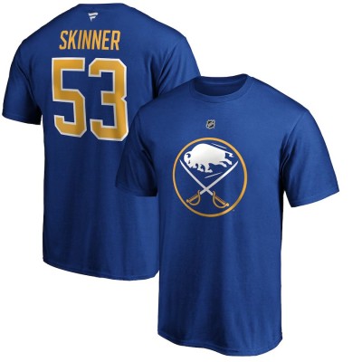 Buffalo Sabres tricou de bărbați Jeff Skinner #53 Stack Logo Name &amp;amp;amp; Number - XL foto