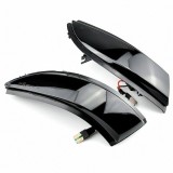 Set 2 Semnalizari Led Oglinda Dinamice, Secventiale Renault Clio IV MK4, Captur - D0294 - Portocalie / Fumurie (smoke)