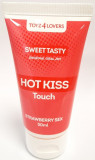 Lubrifiant Comestibil Hot Kiss Touch Aroma Capsuni 50 ml, TOYZ4LOVERS