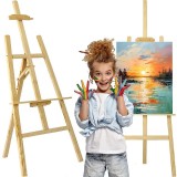 Sevalet pictura, inaltime si unghi inclinare reglabile, 139 cm, lemn