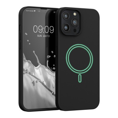 Husa pentru Apple iPhone 13 Pro Max, Silicon, Negru, 56561.01, kwmobile foto