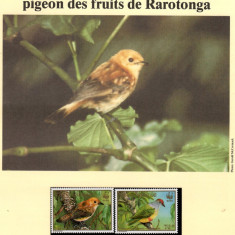 Insulele Cook 1989-Păsări din Insulele Cook, set WWF,6 poze,MNH(vezi descrierea)