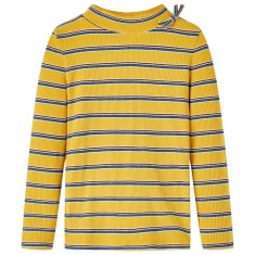Tricou pentru copii cu m&acirc;neci lungi, ocru, 104